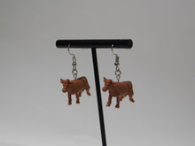 Load image into Gallery viewer, Brown Cow Earrings
