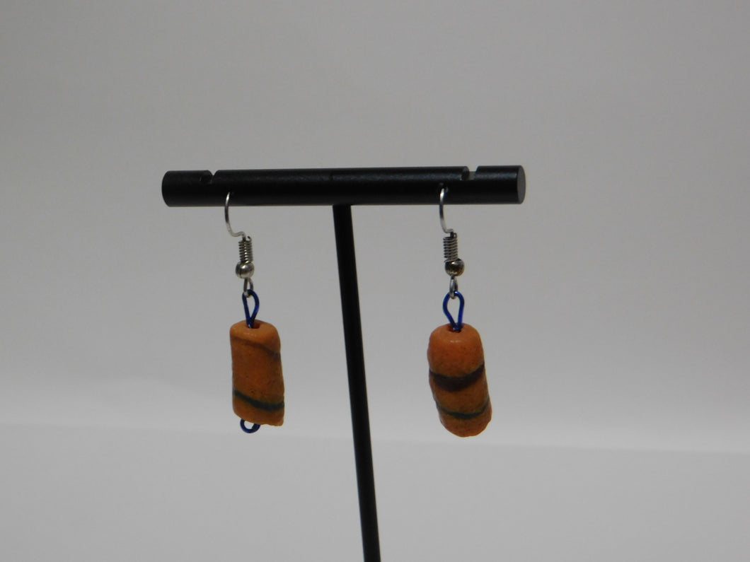 Long African Bead Earrings