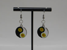 Load image into Gallery viewer, Yin-Yang Sunflower Earrings
