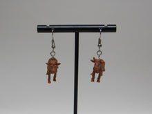 Load image into Gallery viewer, Brown Cow Earrings
