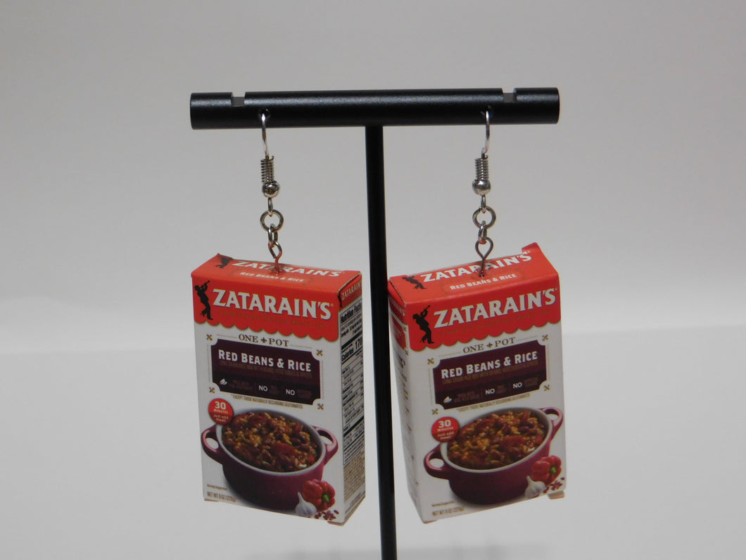 Red Beans and Rice Mini Brand Earrings