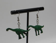 Load image into Gallery viewer, Green Brontosaurus Earrings
