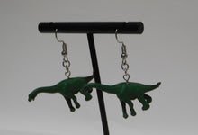 Load image into Gallery viewer, Green Brontosaurus Earrings
