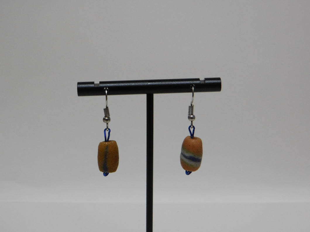 Round African Bead Earrings