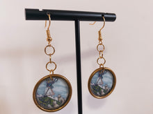 Load image into Gallery viewer, Vintage Painting Earrings
