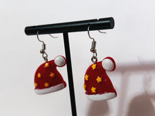 Load image into Gallery viewer, Santa Hat Earrings
