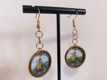 Load image into Gallery viewer, Vintage Painting Earrings
