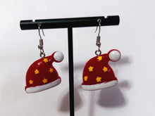 Load image into Gallery viewer, Santa Hat Earrings
