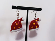 Load image into Gallery viewer, Santa Hat Earrings
