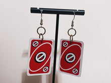 Load image into Gallery viewer, Mini Uno Card Earrings
