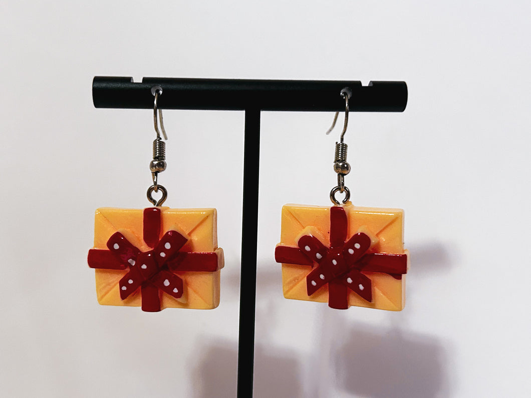 Christmas Package Earrings