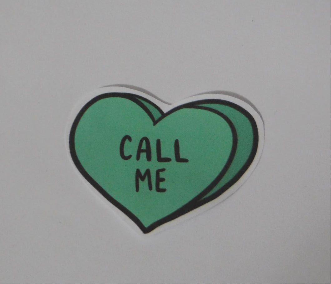 Call Me Heart Sticker