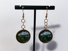 Load image into Gallery viewer, Vintage Painting Earrings
