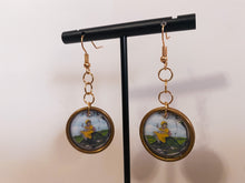 Load image into Gallery viewer, Vintage Painting Earrings
