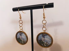 Load image into Gallery viewer, Vintage Painting Earrings
