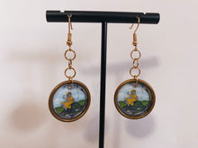 Load image into Gallery viewer, Vintage Painting Earrings
