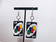 Load image into Gallery viewer, Mini Uno Card Earrings
