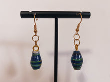 Load image into Gallery viewer, Recycled Paper Bead Earrings
